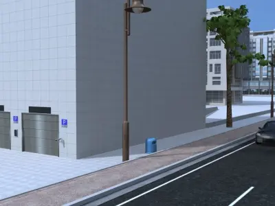 Drive into the stereo garage 3D model