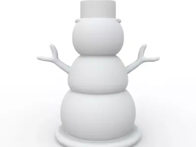 Snowman 3D Print Model 3D print model