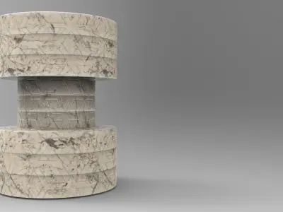 Bell Vase Low-poly 3D model