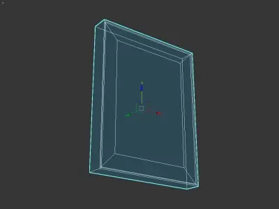 Frame mountain in hanging on wall Free 3D model