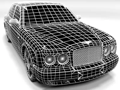 BENTLEY ARNAGE 2005 Low-poly 3D model