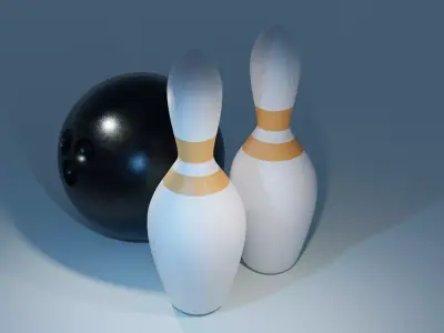 Bowling Pins 3D model