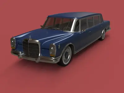 Mercedes Benz 600 Pullman 1964 3D model