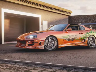 Toyota Supra A80 Fast And Furious most detailed 3D model