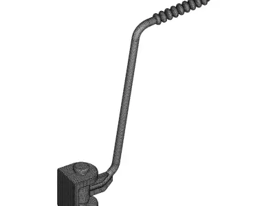 Motorcycle Kickstarter Lever 3D print model