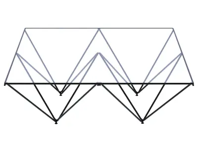 Paolo Piva Alanda Coffee Sofa Table for B and B Italia 3D model