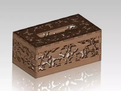 Hummingbird Tissue Box Free 3D model