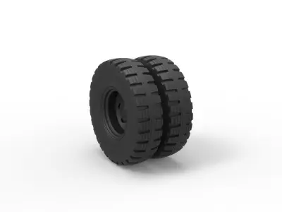 Double wheel 3 3D print model