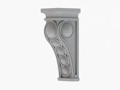 Scroll Corbel 48 - 3D Printable 3D model