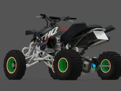 Blaze 450 Custom Dirt Racer 3D Model Low-poly 3D model