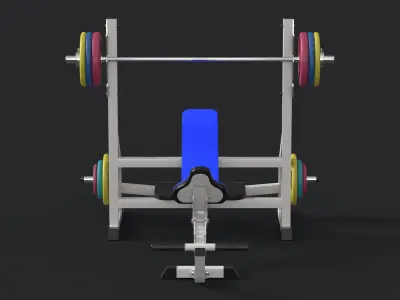 Olympic Bench 3D model