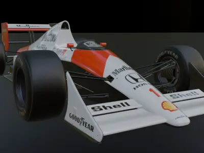 Honda Marlboro mp4 7a Formula 1 3D model