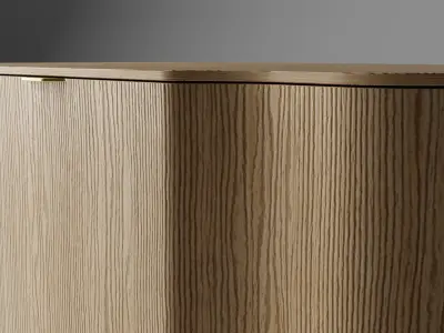 Kyoto Nightstand 3D Japanese-Inspired Luxury Furniture 3D model