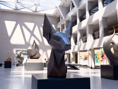 Modern Art Gallery 3D model