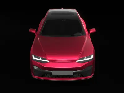 Generic EV Hatchback Car 3D model
