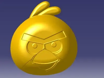 angry bird small bowl  3D model