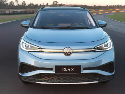 2025 Volkswagen ID4 X with lowpoly interior Low-poly 3D model