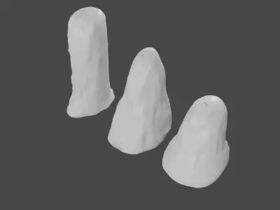 10cm Candle 3D model