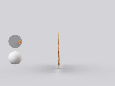 Balinese Decorative Fan Kipas Ornament 3D model