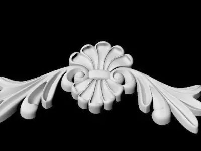 Central decor ornament for furniture 3D model 255