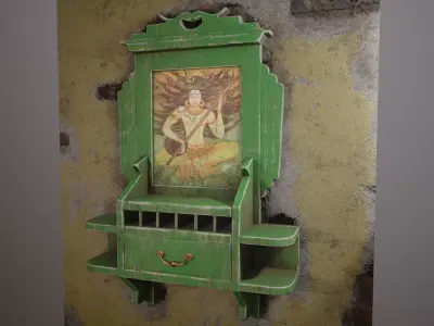 Home Decoration item Low-poly 3D model