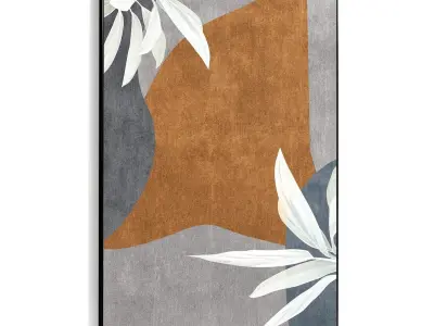 Plaster Two Photo Frame 382 Low-poly 3D model