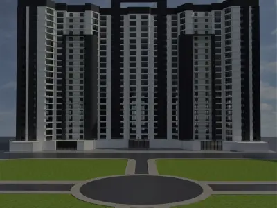 Residential apartments 3D model