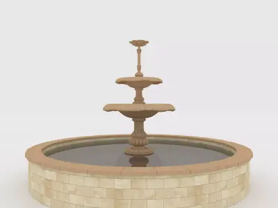 Classic Fountain 1 3D model