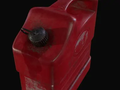 Oil can Low-poly 3D model