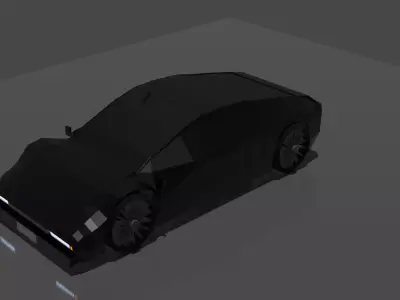 Lowpoly Racing Car Low-poly 3D model