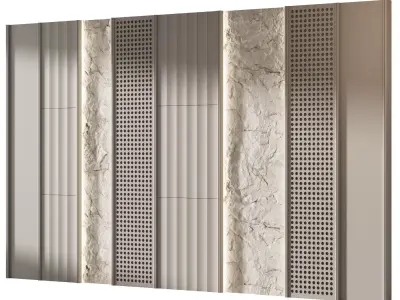  Decorative V82 Wall Panels 3D model