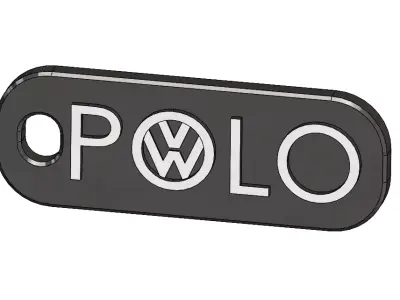 VOLKSWAGEN POLO KEY CHAIN  3D print model