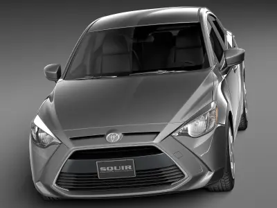 Toyota Yaris sedan 2016 3D model