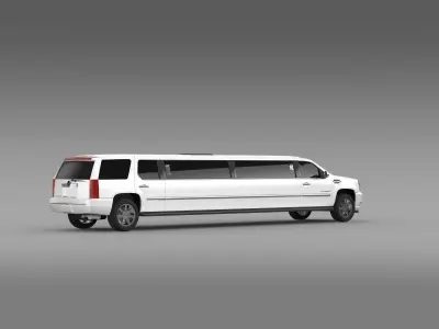 Cadillac Escalade Limo 2010 3D model