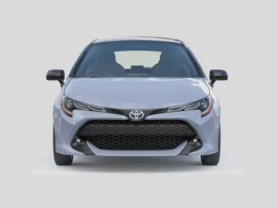 Toyota Corolla 2018 Low-poly 3D model