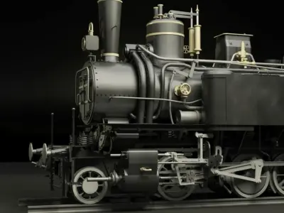 MAV 40 Steam Locomotive Tank Engine Free 3D model