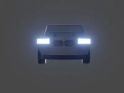 Black 3D Car 3D model