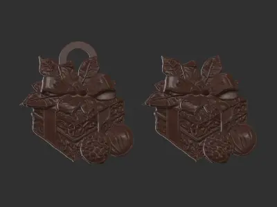 christmas gift decor  3D print model