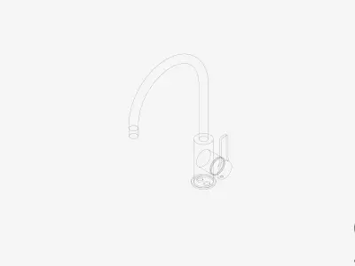 Sink Mixer - Luxury - Sublime Low-poly 3D model