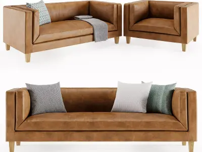 The Vittoria Sofa set 3D model