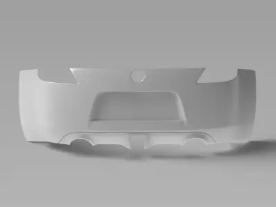 370Z Z34 Rear Bumper Exterior Surface Model - 3D Laser-Scanned 3D model