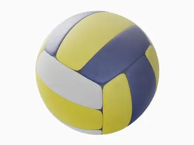  Volleyball Ball 03 Low-poly 3D model