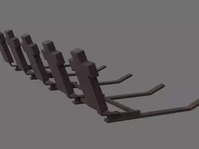 Football Tackling Dummy 1C Low-poly 3D model