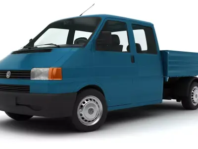 volkswagen transporter pick up 3D model