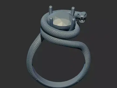 Snake Ring 34241 3D print model