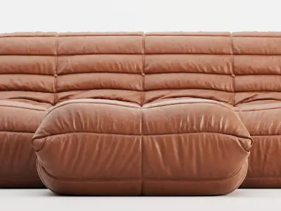 CERTIFIED Ligne Roset TOGO Large set in natural 3D model