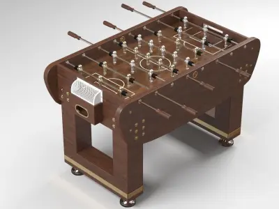 Foosball Soccer Table 3D model