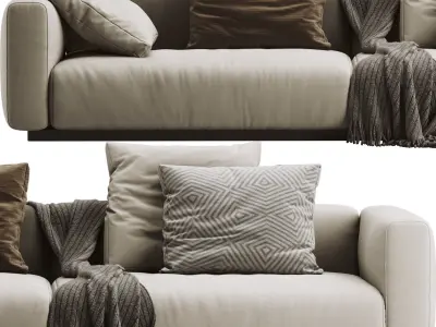 Flexform Lario Sofa 3 seats 3D model