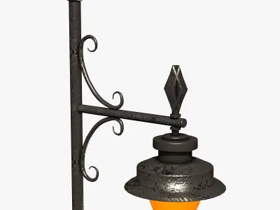 Street Lantern Low-poly 3D model