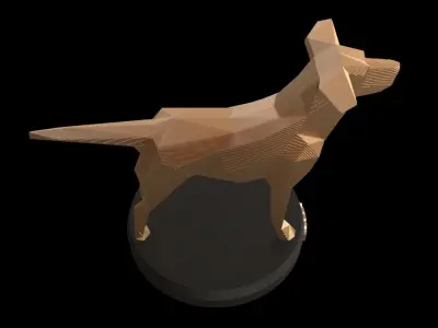 Parametric Smalltan Low-poly 3D model
